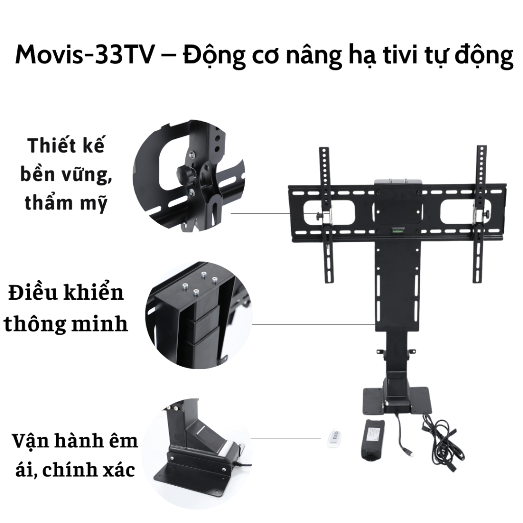 Hình ảnh bộ động cơ nâng hạ tivi Movis